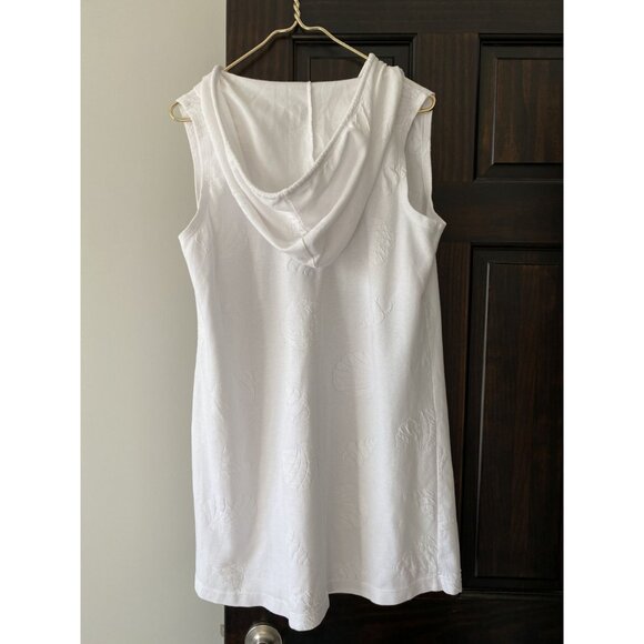 Wearabouts White Terry Zip-Up Cover-Up Dress – Size L - Picture 3 of 7